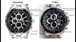 Casio Edifice EF-539D-1AV Genuine vs Fake