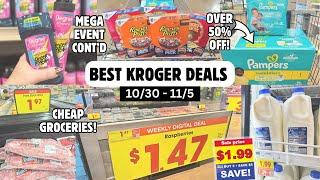 BEST KROGER DEALS | KROGER MEGA EVENT | EASY COUPON DEALS TO SAVE MONEY AT KROGER | 10/30 - 11/5