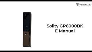 Solity GP6000BK User E-Manual Comprehensive Guide