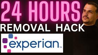 EXPERIAN 24 HOUR HARD INQUIRY REMOVAL HACK!