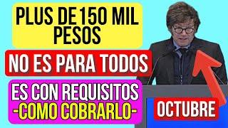 Octubre 150.000 Pesos Confirmados para los Jubilados y PNC!