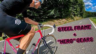 18% CLIMBS on a steel VINTAGE bike... WORST idea ever?! - TOUR OF GERMANY Nurnberg