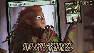 Hardened Scales - How good is Elvish Archivist? | Historic BO3 Ranked | MTG Arena