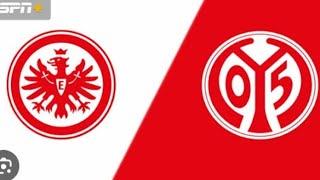 Eintracht Frankfurt gegen 1. FSV Mainz 05 Live-Fußballspiel - Bundesliga