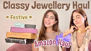 HUGE Amazon Jewellery Haul | Super Affordable #festive #amazonfinds