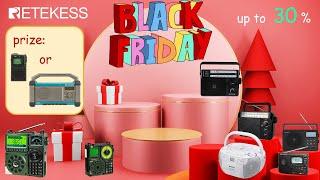 RETEKESS Black Friday & Cyber Monday Livestream! [Nov 26th]