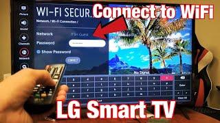 LG Smart TV: How to Connect/Setup to WiFi Network