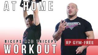 RP GYM FREE| Sample Workout 4|  Overhead Extensions and Dumbbell Bent Curls