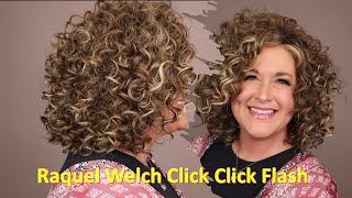 Raquel Welch Click Click Flash in SS Iced Café Latte RL9/23SS  | HUGE CURLS!  New curly style 2023