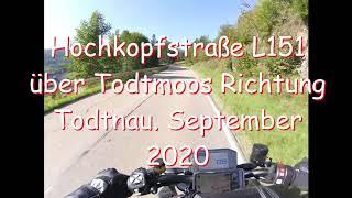 Motorradtour Schwarzwald L151 September 2020