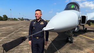 พาชม Gripen ระยะประชิด โดย Neon ผู้การกองบิน7 ชี้แพงทุกส่วน บอมบ์ ปืน ลูกละกี่บาท  pitot tube 2ล้าน