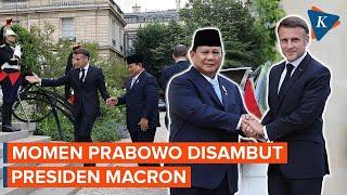 Kunjungan ke Perancis, Prabowo Langsung Disambut Presiden Macron