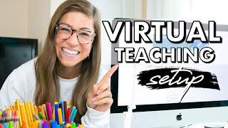 MY VIRTUAL TEACHING SETUP | How to Use a Second Screen, Document Camera, and More!