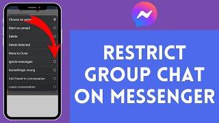 How to Restrict Group Chat on Messenger (2024) | Messenger Tutorial