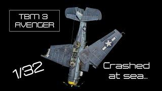 WW2 crashed Avenger / ULTRAREALISTIC battle damage / advanced modelling