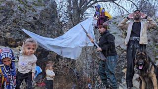 "Mountain Storm: A Mother's Struggle for Survival with Her Children"