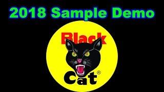 Fireworks Sample Demo - 2018 Black Cat (200 Gram & 500 Gram Cakes) - By Sandusky Fireworks