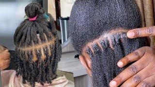 As A Beginner Use This Method To Lock SHORT DREADS From Long Hair U'll Thank Me LATER