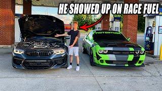 850HP BMW M5 CALLED OUT MY HELLCAT REDEYE!