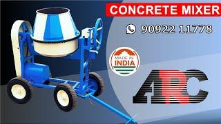 Mini Portable Tilting Drum Concrete mixer - Made in India | ARC | Coimbatore