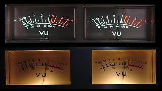 Vintage VU Meter Comparison (Foreigner - Girl on the Moon)