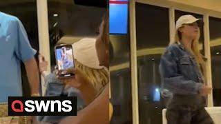 Only Fans model Courtney Clenney flees from a hotel bar after being confronted by guests | SWNS