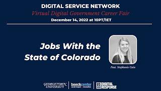 Digital Service Jobs With the State of Colorado