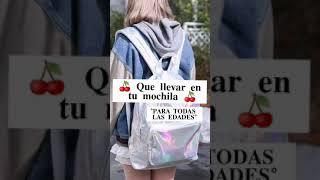 Que llevar en tu mochila #shorts