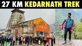 akhirkar KEDARNATH पैदल यात्रा  kar he liya | KEDARNATH YATRA 2022 | 27 kms TREK | Ep-6