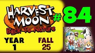HARVEST MOON: BACK TO NATURE GAMEPLAY - 84 - (Playstation 1/PS1) NO COMMENTARY [Year 1 Fall 25]