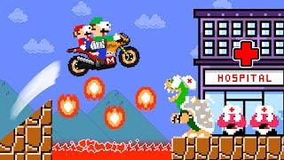 Mario Hospital:  What if Mario, Luigi and Bowser go to the Hospital Together! | ADN MARIO GAME