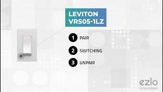 How to pair a Leviton VRS05-1LZ Smart Dimmer with Ezlo hubs