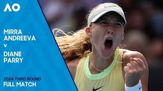 Mirra Andreeva v Diane Parry Full Match | Australian Open 2024 Third Round