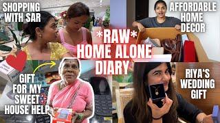 my LIVING ALONE diary |*huge* home decor HAUL, gift for my HOUSE HELP, cooking, shopping/Lunch DATES