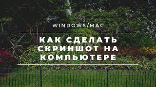 Как сделать скриншот экрана на компьютере в Windows, Mac