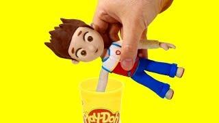 DibusYmas Paw Patrol Ryder Dress up stop motion play doh superhero cartoon for children - Vengatoon