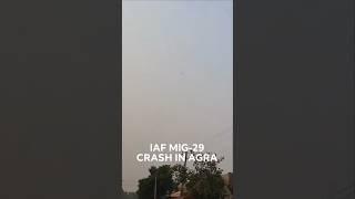  Final moments of #IAF MIG-29 UPG recorded by locals in #Agra, today #IADN