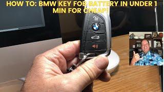 BMW KEY FOB BATTERY SWAP IN 1 MIN