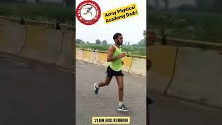 21 km rod running // #Army_Physical_Academy_Dadri#army_running || #joinindianarmy