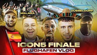 ICON 5 FLUGHAFEN VLOG ️ DÜSSELDORF NACH MALAGA mit TOP 17 FINALISTEN  | VLOG