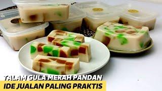 CUMA DIADUK & DIKUKUS, KUE JUALAN SUPER ENAK‼️TALAM GULA MERAH PANDAN MOZAIK BOX