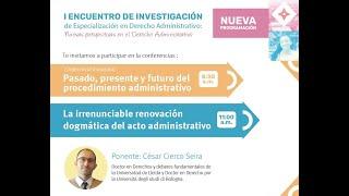 I Encuentro de Investigación de la Esp. en Derecho Administrativo