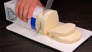 Don't buy cheese! 1 kg of cheese from 1 liter of milk in just 5 minutes!