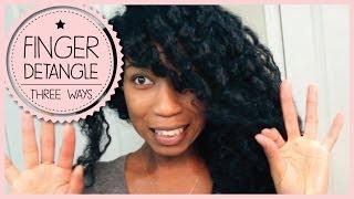 3 Ways To Safely Finger Detangle + Remove Knots on Curly Natural Hair - Naptural85