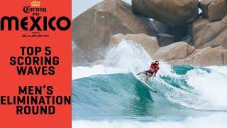 Top 5 Scoring Waves From The Men's Elimination Round | Corona Open Mexico presented by Quiksilver