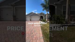 PRICE IMPROVEMENTCape Coral, Florida ️4 Bed 3 Bath 3 Car Garage #capecoral #paradiseliving