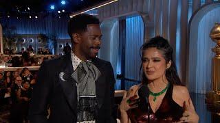 Colman Domingo & Salma Hayek Pinault Present Best TV Female Actor –Drama Series | 82nd Golden Globes