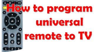 How to program universal remote to TV? Easy setup guide