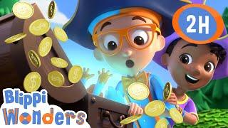 How Do You Find Buried Treasure? ‍️🪙| Blippi Wonders | Preschool Learning | Moonbug Tiny TV