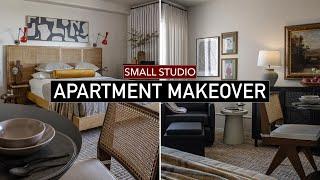 SMALL STUDIO APARTMENT MAKEOVER - decorating ideas, DIYs, full tour